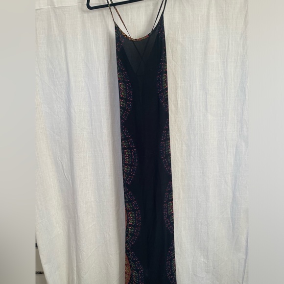 100% silk Cleobella Zadie Maxi Dress In Radial print - Picture 8 of 9